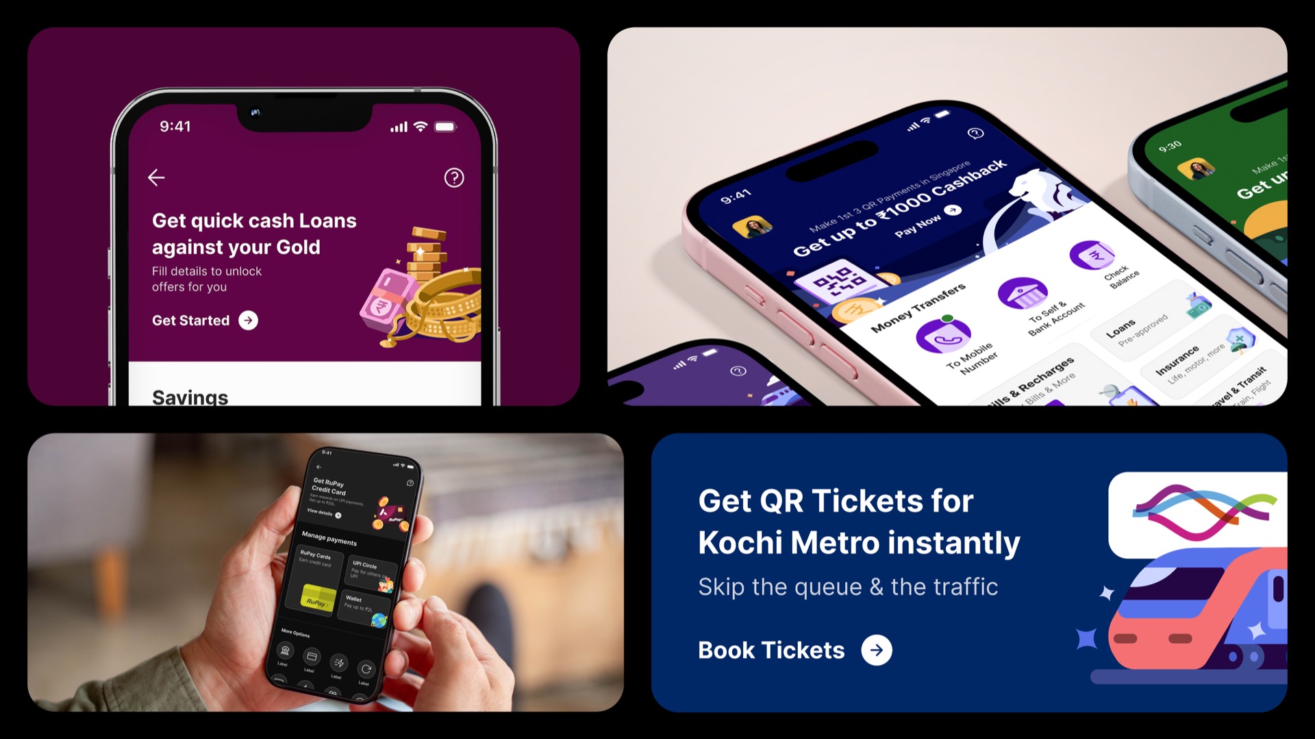 PhonePe merchandising templates applied across the app