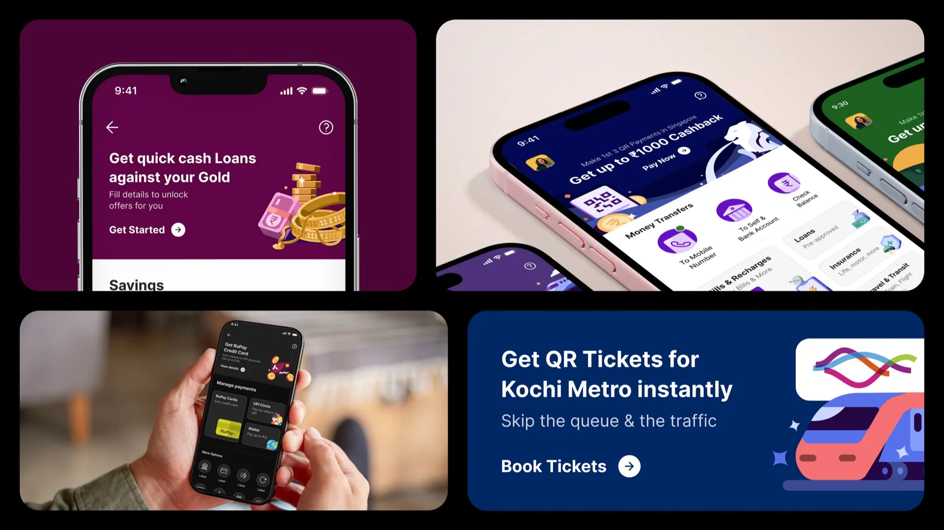 PhonePe merchandising templates applied across the app